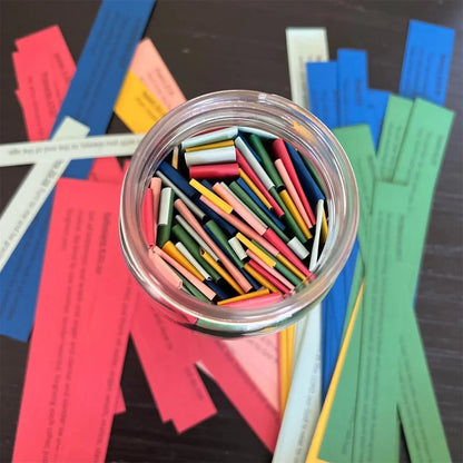"Read Me When..." Bible Verse Jar | Color-Coded Scripture Cards for Every Emotion & Mood