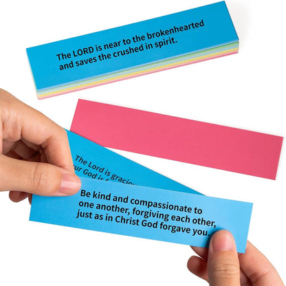 "Read Me When..." Bible Verse Jar | Color-Coded Scripture Cards for Every Emotion & Mood